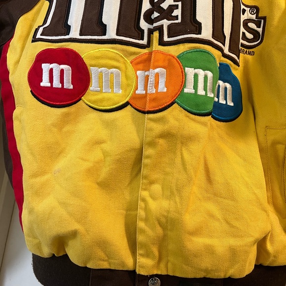 Kyle Busch M&M's Racing Jacket Button up medium - Picture 3 of 11